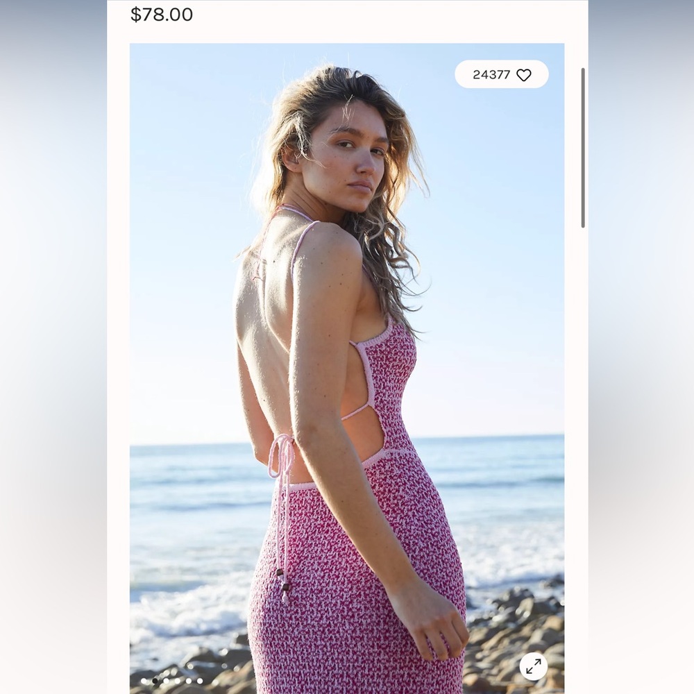 Free people Mindy Backless Midi